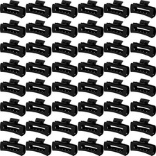 48 Pcs Yunlly Large 4.1" Square Rectangle Hair Claw Clips Matte Black No Slip