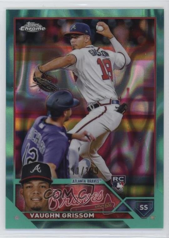 2023 Topps Chrome Aqua Lava Refractor 111/199 Vaughn Grissom #48 Rookie RC 1e0w