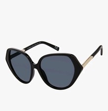 PRIVÉ REVAUX The Montana 807M9 Cat Eye Polarized Sunglasses Black Gray