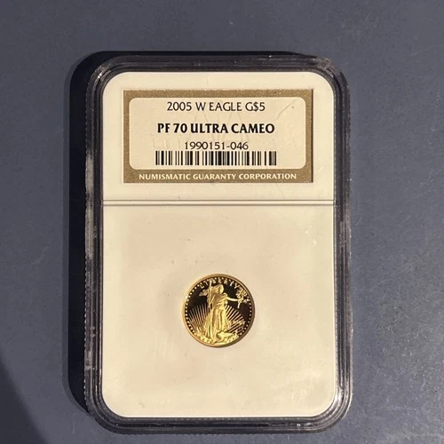 2005 W Eagle G$5 - PF 70 - Liberty Gold Coin 1/10 oz NGC Certified