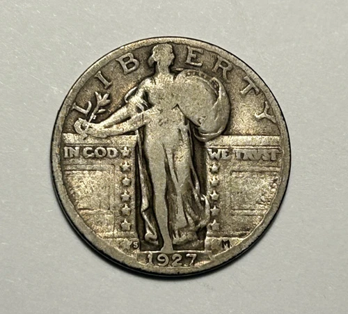 1927 S STANDING LIBERTY QUARTER VG