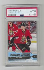 2016-17 UPPER DECK YOUNG GUNS  THOMAS CHABOT RC # 488          PSA 10