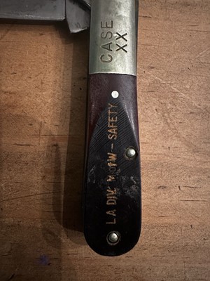 Vtg Case XX 62009 1/2 BARLOW Knife LA Division Safety Southern