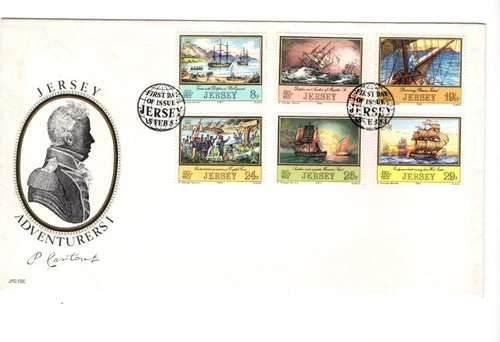 1983 JERSEY - ADVENTURERS I FDC FROM COLLECTION K54