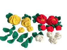 Assortment of Crochet Flowers