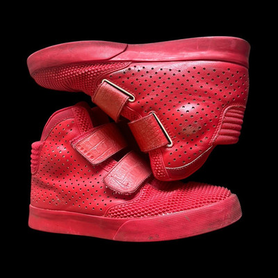 Nike Flystepper 2K3 High Top Sneaker Rot Klettverschluss Herren EU 42,5