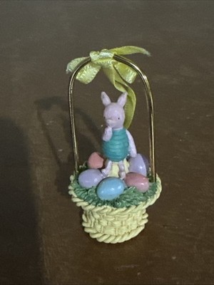 Disney Classic Pooh & Friends Piglet Easter Basket with Eggs Ornament MCF