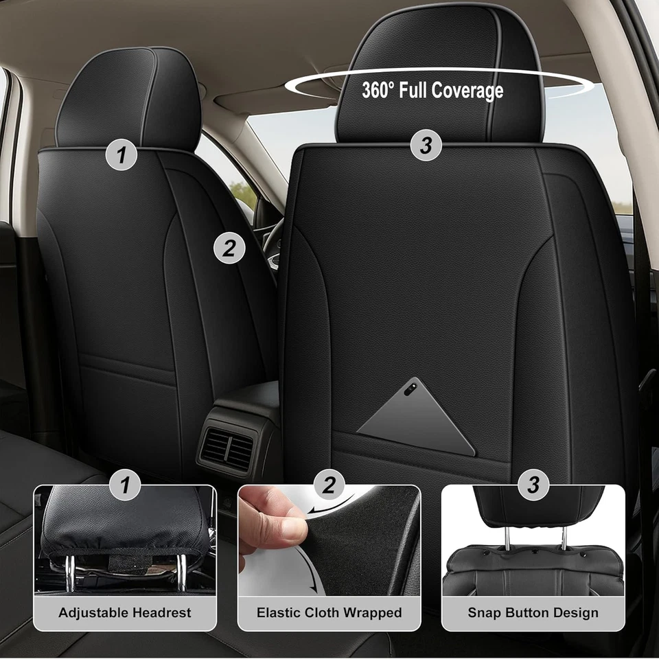 Seat Covers For Volvo S40 2004-2011 Automotive Seat Protectors (2 Seat) Foto 2 de 4