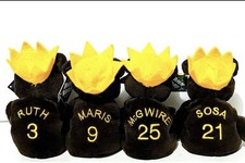 Salvino's Bamm Beano's - Home Run Kings - 8" Beanie Plush Lot of 4 - Ruth/Maris
