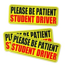 3pcs Student Drive Magnet for Car, Please Be Patient Student Driver, New
