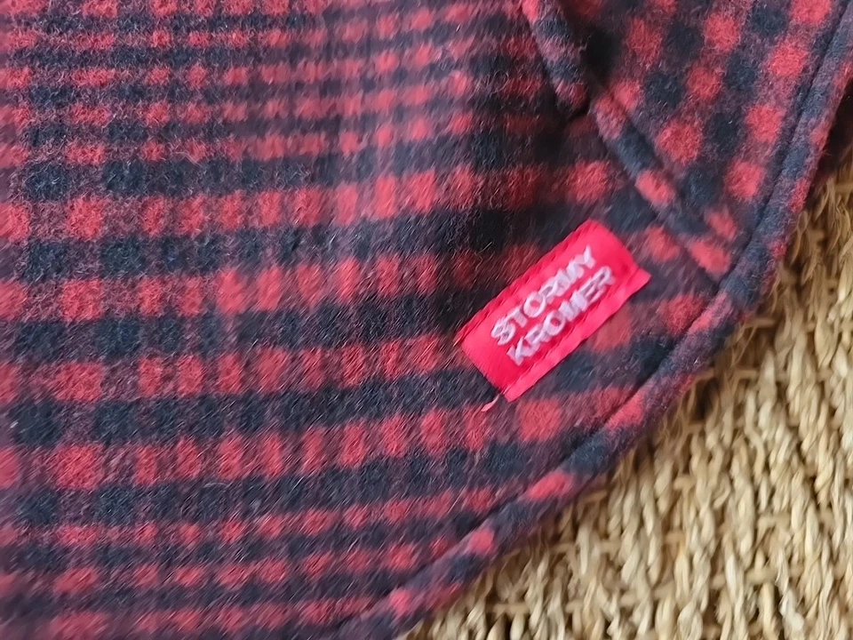 Stormy Kromer 均码角红色黑色格子 — 第 2/4 张图片