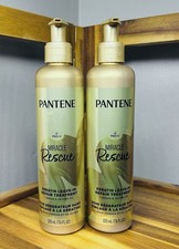 2 PACK Pantene Leave-In Conditioner Miracle Rescue with Keratin, 7.6 fl oz