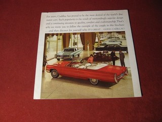 1966 Cadillac Sales Brochure Catalog Booklet Original Old book Pamphlet