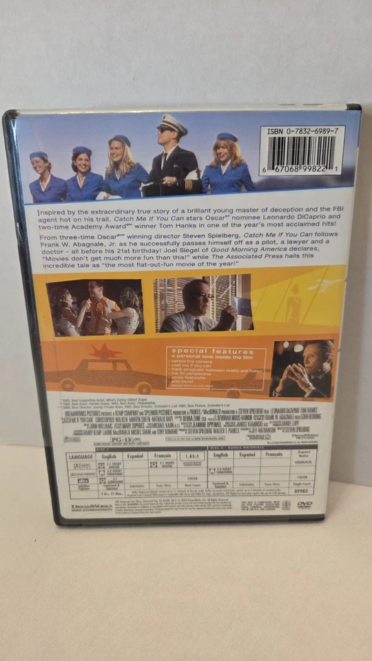Catch Me If You Can DVD Leo DiCaprio Tom Hanks New Sealed  Foto 2 de 3