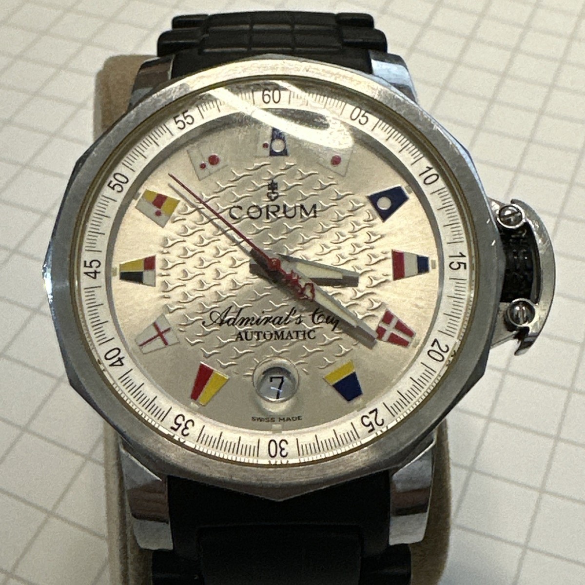 CORUM Admirals Cup Trophy 41 082.830.20 Stainless Steel Swiss