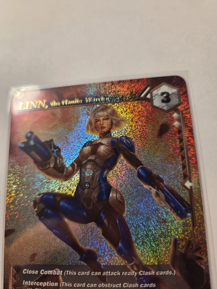 Alpha Clash Tcg The Awakening Linn, The Nanite Warrior 060 Rare Holographic - Image 3 of 4