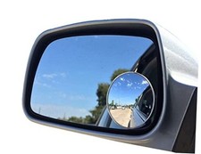 Blind Spot Mirror, 2" Round HD Glass Convex Aluminum Frame Wide Angle Rear
