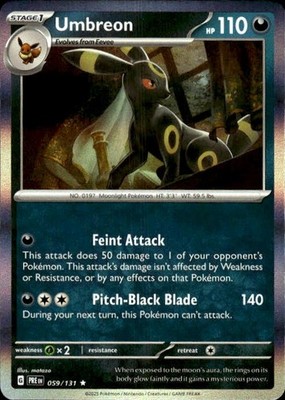 Umbreon Holo Rare SV: Prismatic Evolutions 059/131 NM