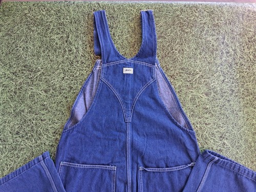 Liberty Bib Overalls 34x30 Blue Medium Wash Denim Carpenter Jean Farm Workwear - Picture 6 of 9