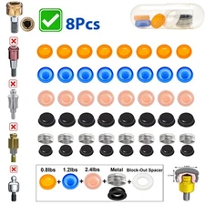 US 8Pcs Dental Overdenture Retention Caps For Implant Locator Abutment Inserts