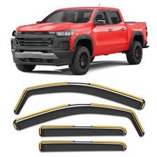 CZShiYue in-Channel Rain Guards Fit for Chevy Colorado/GMC Canyon Crew Cab 20...