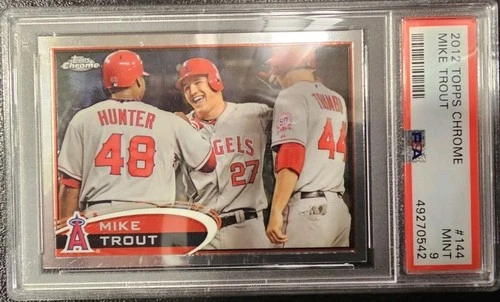 2012 Topps Chrome Mike Trout #144 PSA 9