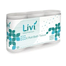 Livi Ultra Premium 292101 2-Ply Bath Tissue - White (1-Carton) New