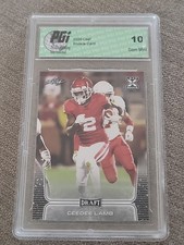 CeeDee Lamb 2020 Leaf Draft  #6 PGI Gem Mint Rookie Card PGI 10. rookie card picture