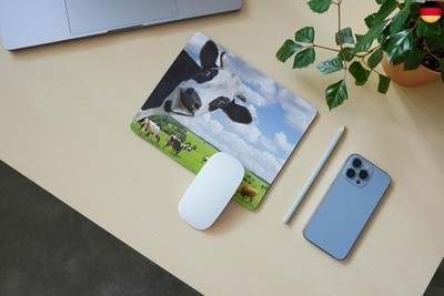 Edition Colibri Mousepad/Mauspad: Kuh, Qualitäts-Mauspad 23 x 19 cm aus extrem 
