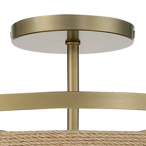 Minka Lavery 3869 Windward Passage 4 Light 21"W Semi-Flush Drum - Soft Brass / - Picture 4 of 9