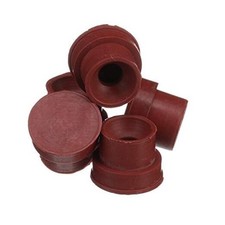 Grease Cap Fittings, Rubber, Pack of 5 Red