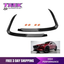 Front Bumper Trim Set Lh Rh Side Black Fits 2016-2022 Mazda Cx-9 Models