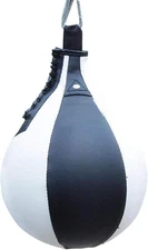 CALIDAKA Speed Punching Ball, Hanging 1 foot x 18", Black, Red or White 