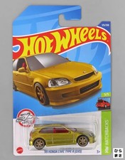 1/64 Civic Type R EK9 Gold Hot Wheels Hatchbacks