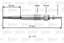 VALEO 345125 Diesel Glühkerze für VW Golf V Schrägheck (1K1)