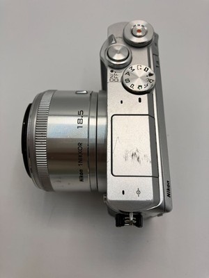 NIKON 1 J5 Silver Double Lens Kit 18.5mm 30-110mm JAPAN Tested