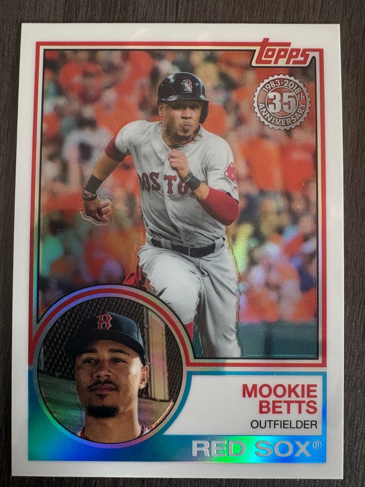 2018 Topps Silver Pack Mookie Betts 1983 Chrome Refractor #54