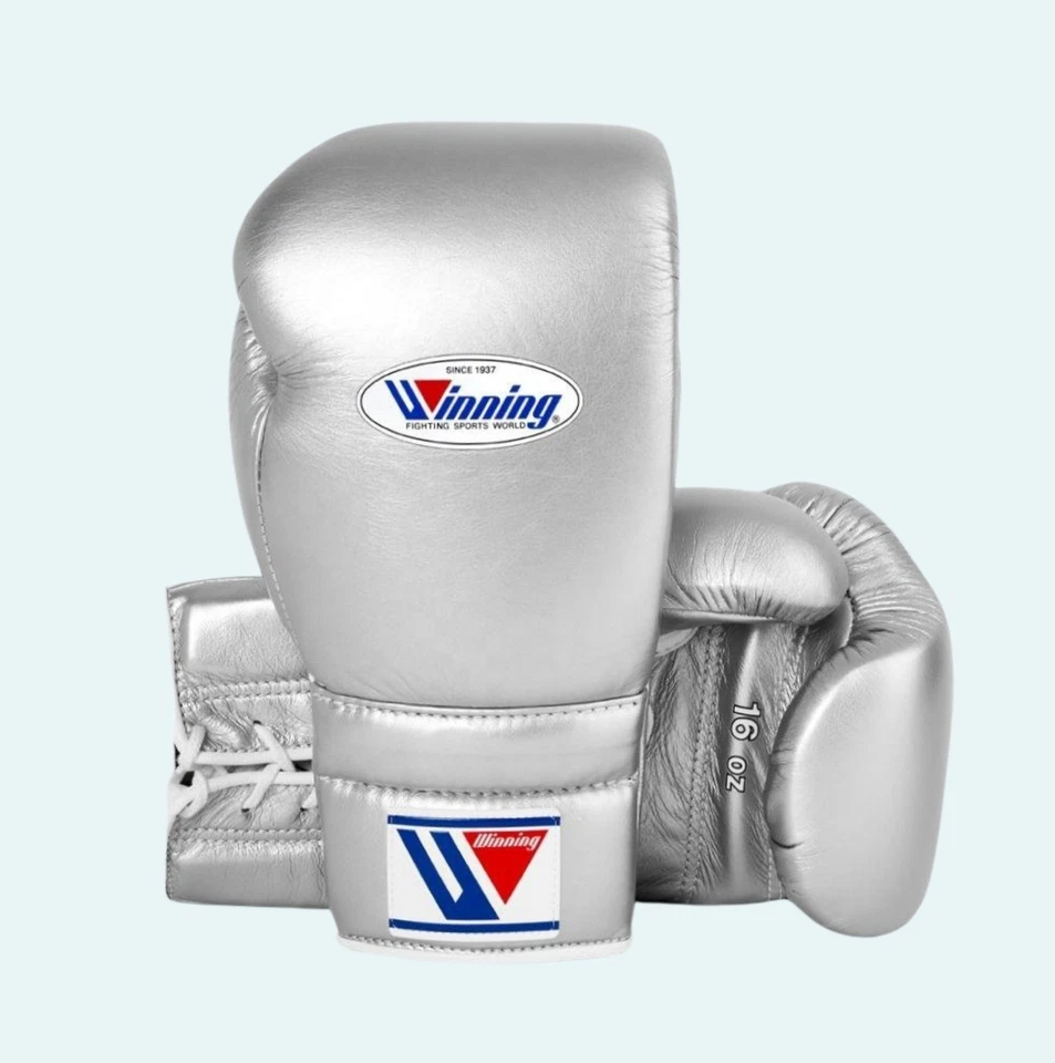 Juego de Boxeo Plata Ganadora Guantes Arnés Protector de Ingule Equipo de Entrenamiento Premium Foto 2 de 4