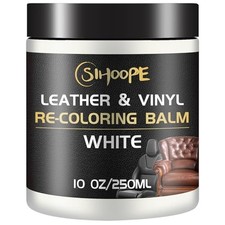 White Leather Recoloring Balm, Leather Repair Kit for Furniture,Leather Dye C...