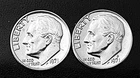 1971 P & D 10c  Roosevelt Dimes Choice/Gem BU  FREE Shipping  (R001)