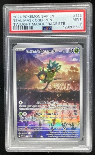 2024 Pokemon SV Black Star Promos Promos #123 Teal Mask Ogerpon PSA 9