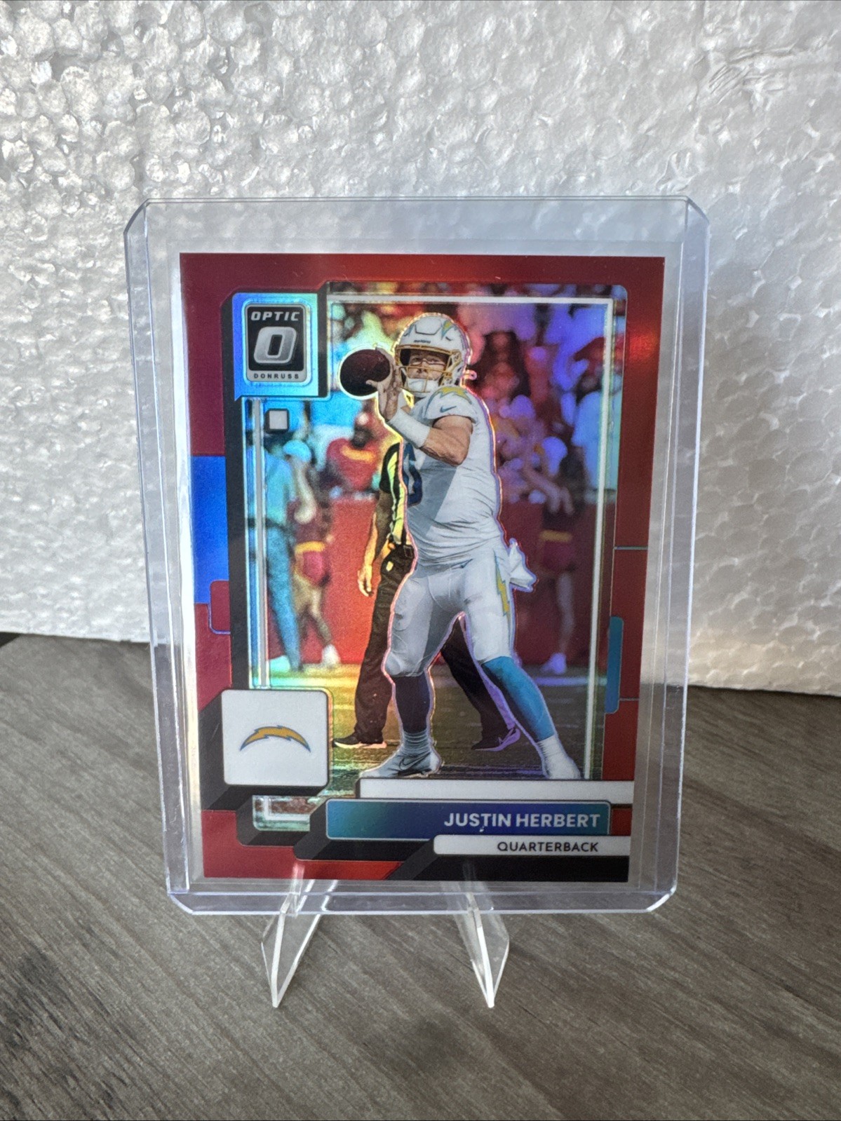 2022 Panini Donruss Optic Red #108 Justin Herbert 1/99 Chargers KM080
