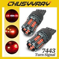 Brake Tail Stop Parking Light 7443 7440 Red Led Bulbs For Honda Civic 1999-2020 Brake Tail Stop Parking Light 7443 7440 Red Led Bulbs For Honda Civic 1999-2020