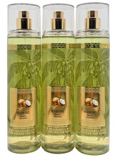 NEW Bath  Body Works Lot 3 Bottles Waikiki Beach Coconut Fragrance Mist Spray 8