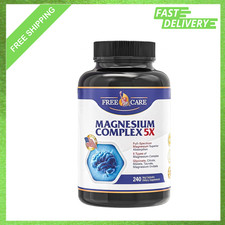 Magnesium Glycinate Supplement 500mg, Magnesium Complex 5 in 1, Made in USA