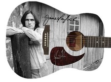 James Taylor Signed Custom Acoustic Guitar Full Size JSA COA