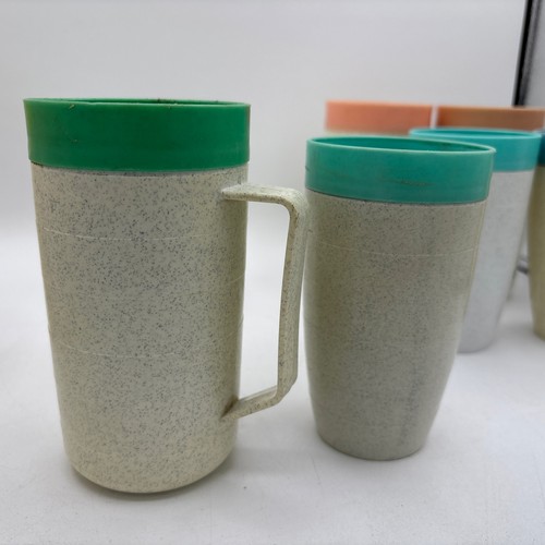 12 Vintage MCM 1960s Cornish Therm-O 6 Milk Stein 6 Tumbler Made In USA - Picture 5 of 10