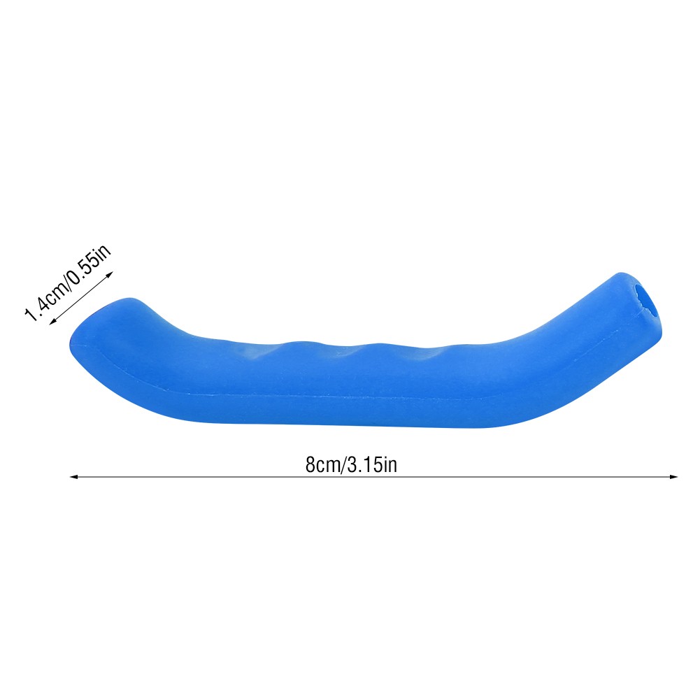 (Blue)1Pair Folding Mountain Bike Handlebar Silicone Grip Cover|