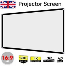 72-Inch Portable Projection Screen 16:9, Desktop Foldable Projector Screen