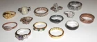 Lot of 14 Vintage Costume Jewelry Rings